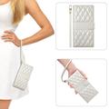 Motorola Edge 70 Pro Luxury Quilted Wallet Case - Beige