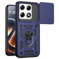 Motorola Edge 70 Pro Rotary Ring Hybrid Case with Camera Shield - Blue
