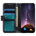 Motorola Moto E32 Wallet Case with Magnetic Closure - Black