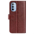 Motorola Moto G31/G41 Wallet Case with Magnetic Closure - Brown