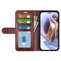 Motorola Moto G31/G41 Wallet Case with Magnetic Closure - Brown