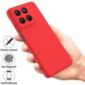 Motorola Moto G37/G37 Power/G47 Liquid Silicone Case with Hand Strap - Red
