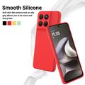 Motorola Moto G37/G37 Power/G47 Liquid Silicone Case with Hand Strap - Red
