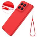 Motorola Moto G37/G37 Power/G47 Liquid Silicone Case with Hand Strap - Red