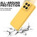 Motorola Moto G37/G37 Power/G47 Liquid Silicone Case with Hand Strap - Yellow