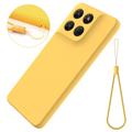 Motorola Moto G37/G37 Power/G47 Liquid Silicone Case with Hand Strap - Yellow