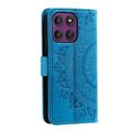 Motorola Moto G37 Power Mandala Wallet Case with Wrist Strap