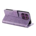 Motorola Moto G37 Power Mandala Wallet Case with Wrist Strap - Purple
