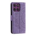 Motorola Moto G37 Power Mandala Wallet Case with Wrist Strap - Purple