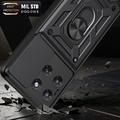 Motorola Moto G37/G37 Power/G47 Rotary Ring Hybrid Case with Camera Shield