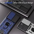 Motorola Moto G77/G67 Rotary Ring Hybrid Case with Camera Shield