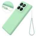 Motorola Moto G77 Power Liquid Silicone Case with Hand Strap - Green