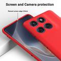 Motorola Moto G77 Power Liquid Silicone Case with Hand Strap - Red