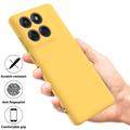 Motorola Moto G77 Power Liquid Silicone Case with Hand Strap - Yellow
