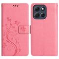 Motorola Moto G86 Butterfly Series Wallet Case - Pink