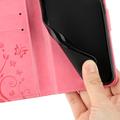 Motorola Moto G86 Butterfly Series Wallet Case - Pink