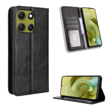 Motorola Moto G86 Retro Wallet Case with Magnetic Closure