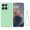 Motorola Moto G67/G77/G87 Liquid Silicone Case with Hand Strap - Green