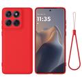 Motorola Moto G67/G77/G87 Liquid Silicone Case with Hand Strap
