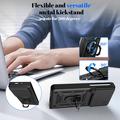 Motorola Razr Fold Rotary Ring Hybrid Case with Camera Shield - Black