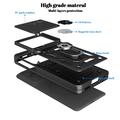 Motorola Razr Fold Rotary Ring Hybrid Case with Camera Shield - Black