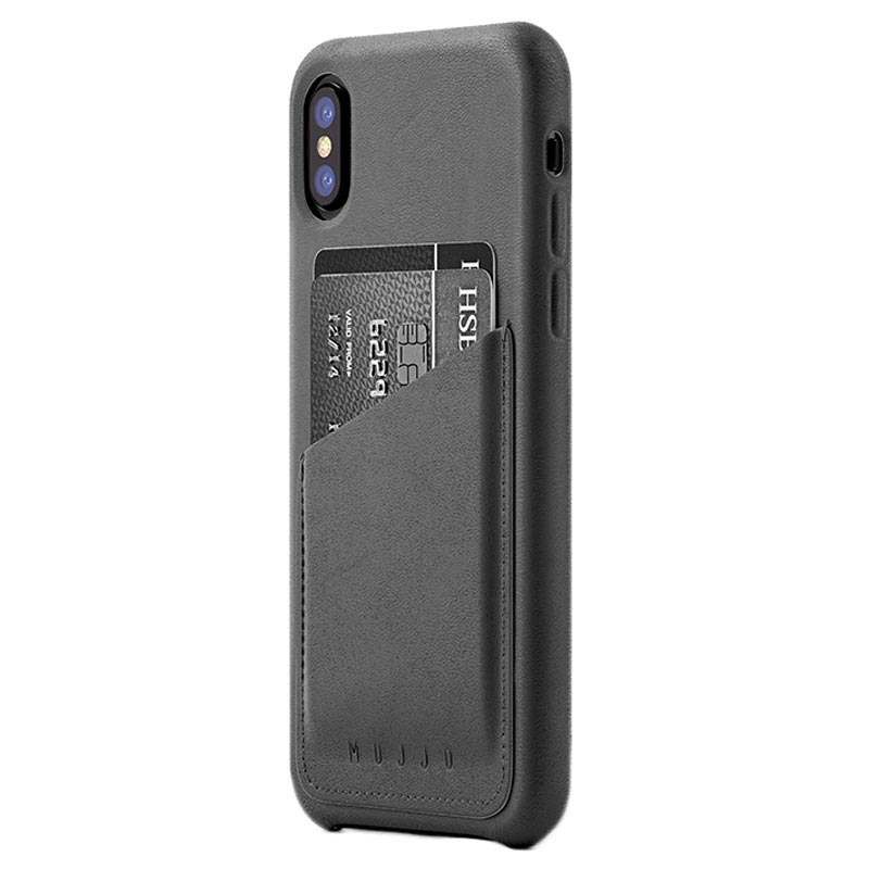 x cover iphone Leather XS Cover X Wallet / iPhone Mujjo iPhone