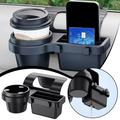 Multifunction Car Window Organizer with Cup Holder - Black
