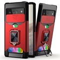 Multifunctional 4-in-1 Google Pixel 6 Pro Hybrid Case - Red