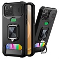 Multifunctional 4-in-1 iPhone 12/12 Pro Hybrid Case - Black