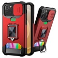 Multifunctional 4-in-1 iPhone 12/12 Pro Hybrid Case - Red