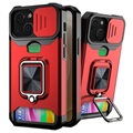 Multifunctional 4-in-1 iPhone 13 Mini Hybrid Case - Red