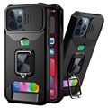 Multifunctional 4-in-1 iPhone 13 Pro Max Hybrid Case - Black