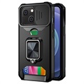 Multifunctional 4-in-1 iPhone 13 Hybrid Case - Black