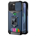 Multifunctional 4-in-1 iPhone 13 Hybrid Case - Navy Blue