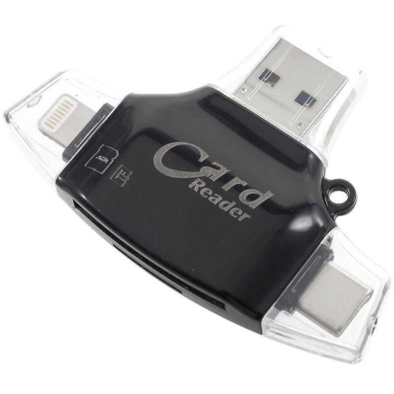 4in1 Multifunctional MicroSD/SD Card Reader