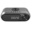 Multifunctional Alarm Clock Radio WD-300 - 1200mAh - Grey