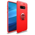 Samsung Galaxy S10+ Magnetic Ring Grip Case - Red