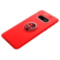 Samsung Galaxy S10+ Magnetic Ring Grip Case - Red