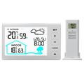 Multifunctional Wireless Weather Station w. Alarm Clock - Indoor & Outdoor