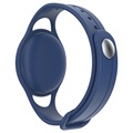 Mutural Apple AirTag Kids Silicone Wristband - Blue