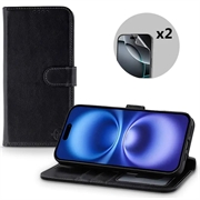 iPhone 17 MyTPhone CardMate Leather Wallet Case - Black