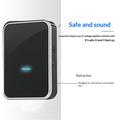 N193 Self-Powered Wireless Doorbell - 433MHz - Black