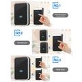 N193 Self-Powered Wireless Doorbell - 433MHz - Black