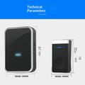 N193 Self-Powered Wireless Doorbell - 433MHz - Black