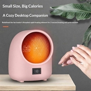 N4 400W Desktop Fan Heater with Smart Temperature Control - Pink