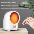 N4 400W Desktop Fan Heater with Smart Temperature Control - White