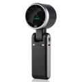 N607 Foldable Turbo Handheld Fan with Strap - Black