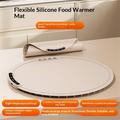 NCB-05 60cm Rollable Silicone Food Warmer Mat - 300W, Digital Display, Timer - Milky Coffee