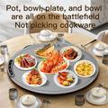 NCB-05 60cm Rollable Silicone Food Warmer Mat - 300W, Digital Display, Timer - Milky Coffee