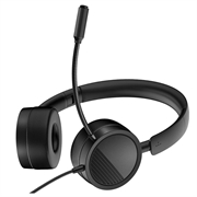NEW BEE H360 Telephone Headset On Ear 3.5mm / USB Wired Noise Cancelling Microphone with Mic for Computer PC Laptop Stereo